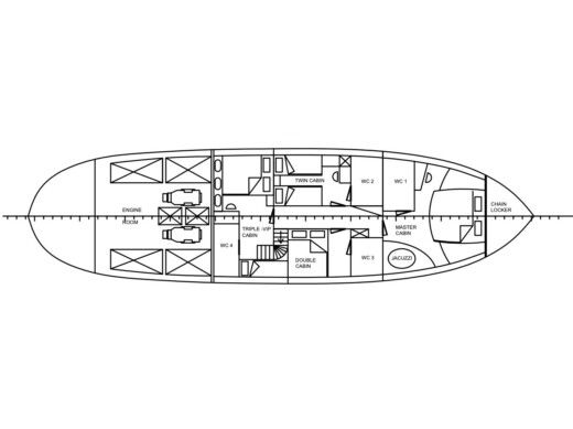 Gulet Gulet Cosmos boat plan