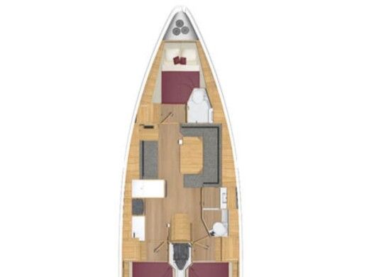 Sailboat  Bavaria 38 C boat plan
