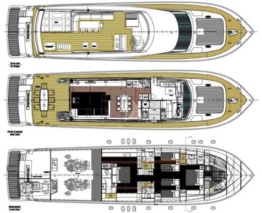 Motor Yacht Canados 86 boat plan