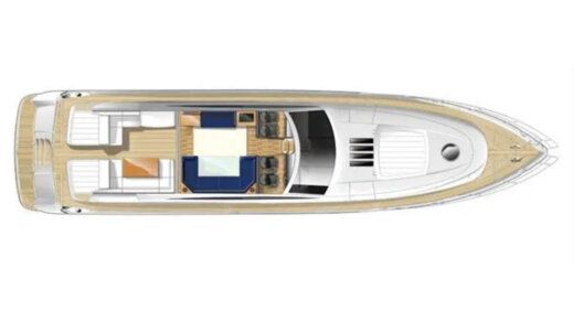 Motor Yacht Princess V70 Planta da embarcação