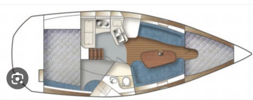 Sailboat Catalina 320 Boat layout