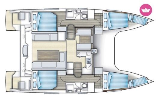 Catamaran 8 NAUTITECH OPEN 40 - KR boat plan