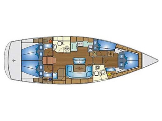 Sailboat  Bavaria Cruiser 46 /4cab Plan du bateau
