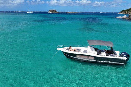 Rental Motorboat Kelt White shark Saint Martin