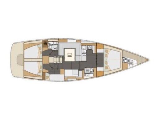 Sailboat ELAN IMPRESSION 50 Boot Grundriss