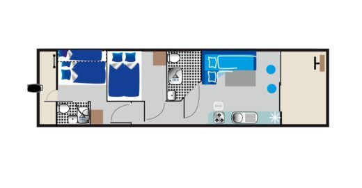 Houseboat Febomobil 1180 (ZEK) boat plan