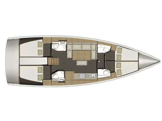 Sailboat Dufour 460 Boat design plan