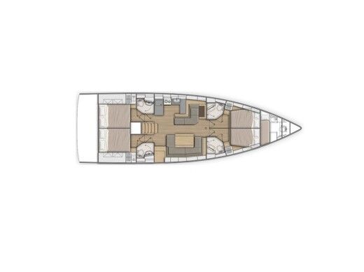 Sailboat Beneteau Oceanis 51.1 Boat design plan