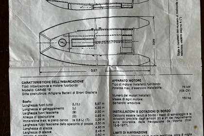 Noleggio Gommone Artigiana Battelli Caribe 19 Cagliari