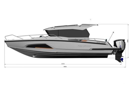 Motorboat Nordkapp Coupe 905 Boot Grundriss
