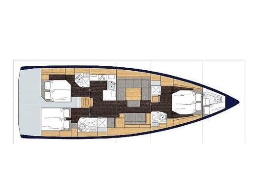 Sailboat  Bavaria C50 Style boat plan