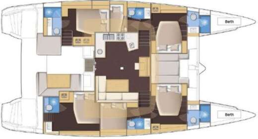Catamaran Lagoon 52 Boat design plan
