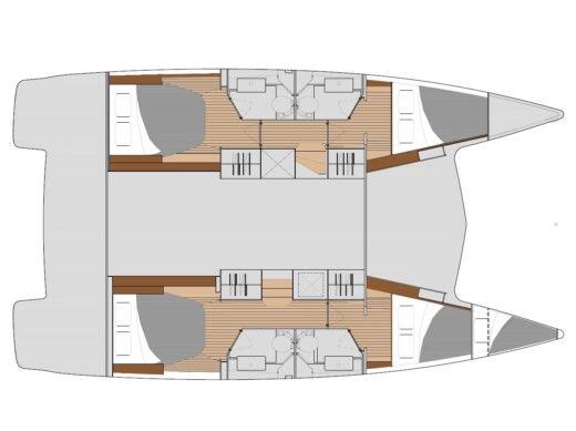 Catamaran Fountaine Pajot Isla 40 boat plan