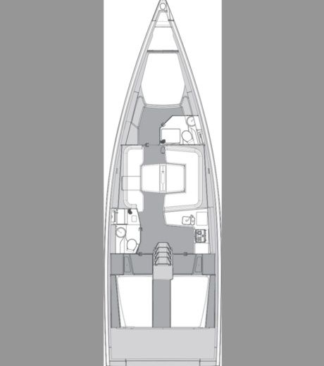 Sailboat Elan E6 Plan du bateau