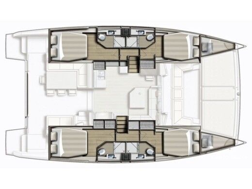 Catamaran Bali - Catana Bali 4.5 Boot Grundriss