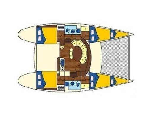 Catamaran Lagoon 380 MIRAGUA boat plan