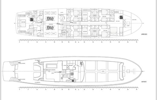 Gulet Gulet 35 meter gulet Boat layout