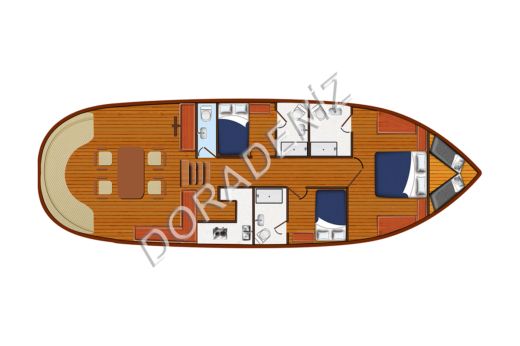 Gulet Dora Deniz Deluxe Gulet Boat design plan
