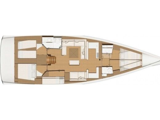 Sailboat Dufour 520 GL boat plan