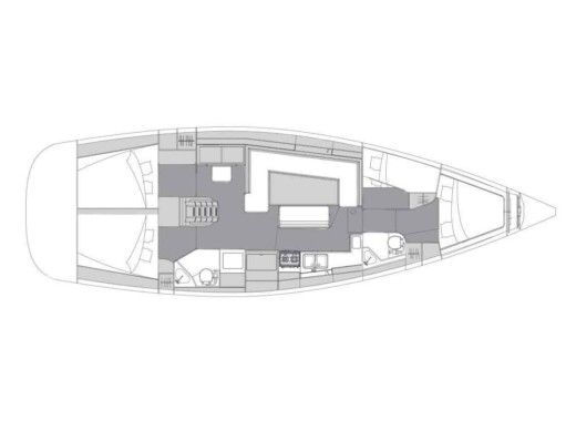 Sailboat Elan Elan Impression 45.1 Planimetria della barca