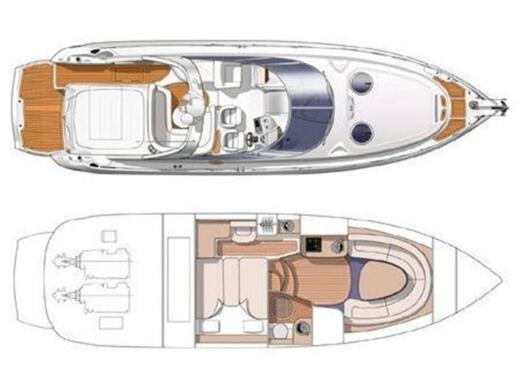 Motor Yacht Cranchi 41 Endurance Planimetria della barca