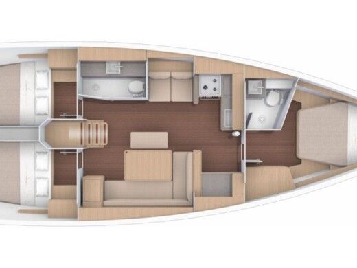 Sailboat Dufour Dufour 430 Grand Large boat plan