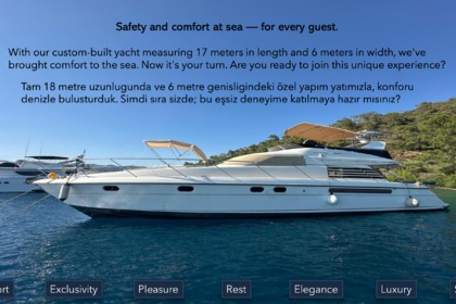 Charter Motorboat Squadron Fairline Göcek