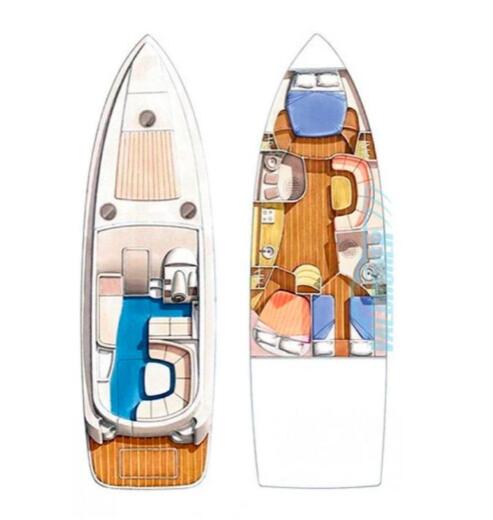 Motorboat INNOVAZIONE E PROGETTI MIRA 43 Boat design plan