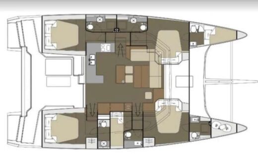 Catamaran Dufour Dufour 48 cat boat plan