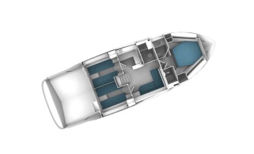 Motorboat Bavaria 43 HT Sport Plano del barco