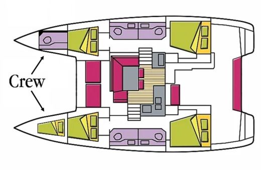 Catamaran Lagoon 40 Boat design plan