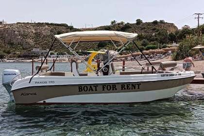 Rental Boat without license  luxury karel paxos 170 Rhodes