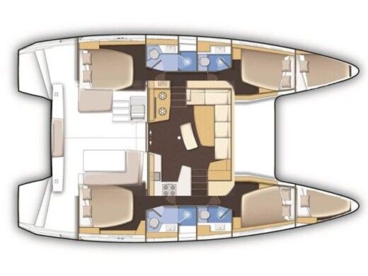Catamaran Lagoon Lagoon 42 boat plan