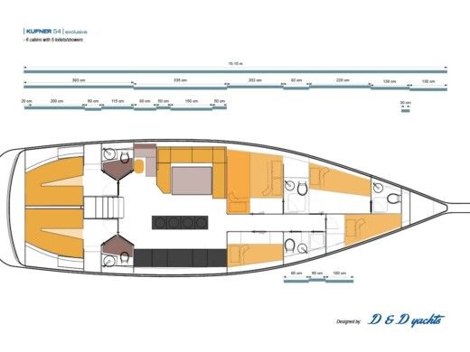 Sailboat  D&D Kufner 57 boat plan