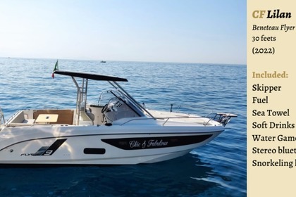 Miete Motorboot Beneteau Flyer 9 Sundeck Positano