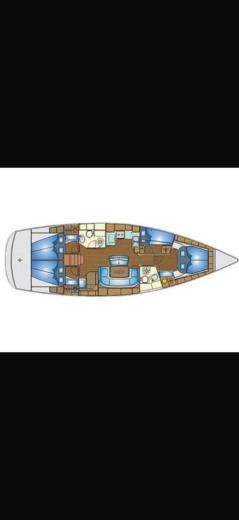 Sailboat Bavaria 46 clipper Boat layout