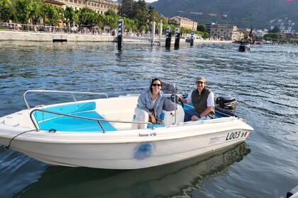 Чартер лодки без лицензии  Marino Atom 450 - noleggio 2 ore Комо