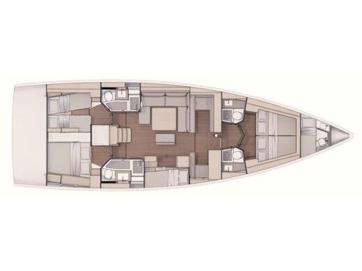 Sailboat Dufour Dufour 530 Boat design plan