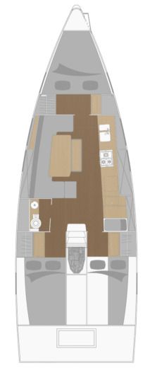 Sailboat Jpk 39 fast cruiser Boot Grundriss