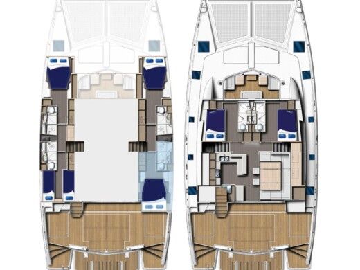 Catamaran Moorings 5800 Boat design plan