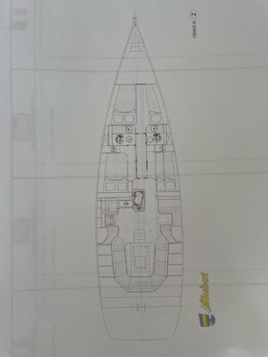 Sailboat Alubat Cigale 16 Boot Grundriss