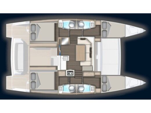 Catamaran  Aventura 37 Boat design plan