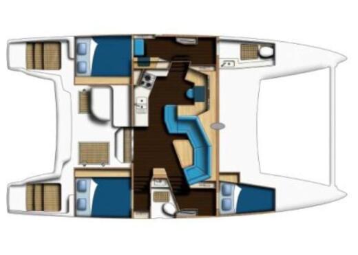 Catamaran Catana 42 Boat design plan