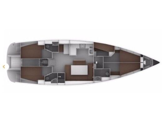 Sailboat  Bavaria 50 boat plan