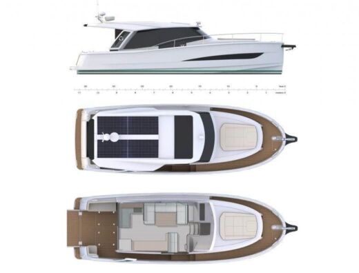 Motorboat Greenline Yachts Greenline 39 Σχέδιο κάτοψης σκάφους