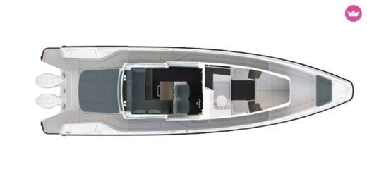 Motorboat Axopar 37 Boat layout