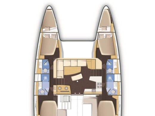 Catamaran Lagoon Lagoon 40 boat plan