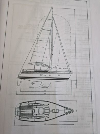 Sailboat Etap 32i Σχέδιο κάτοψης σκάφους