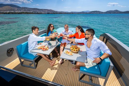 Motorboat Pardo P38 Planimetria della barca