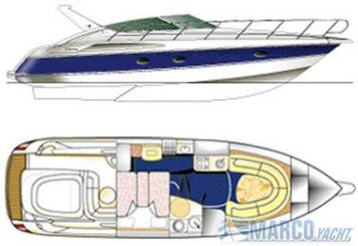 Motorboat Cranchi Endurance 39 Boot Grundriss